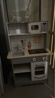 Kinder Spielküche aus Holz grau 