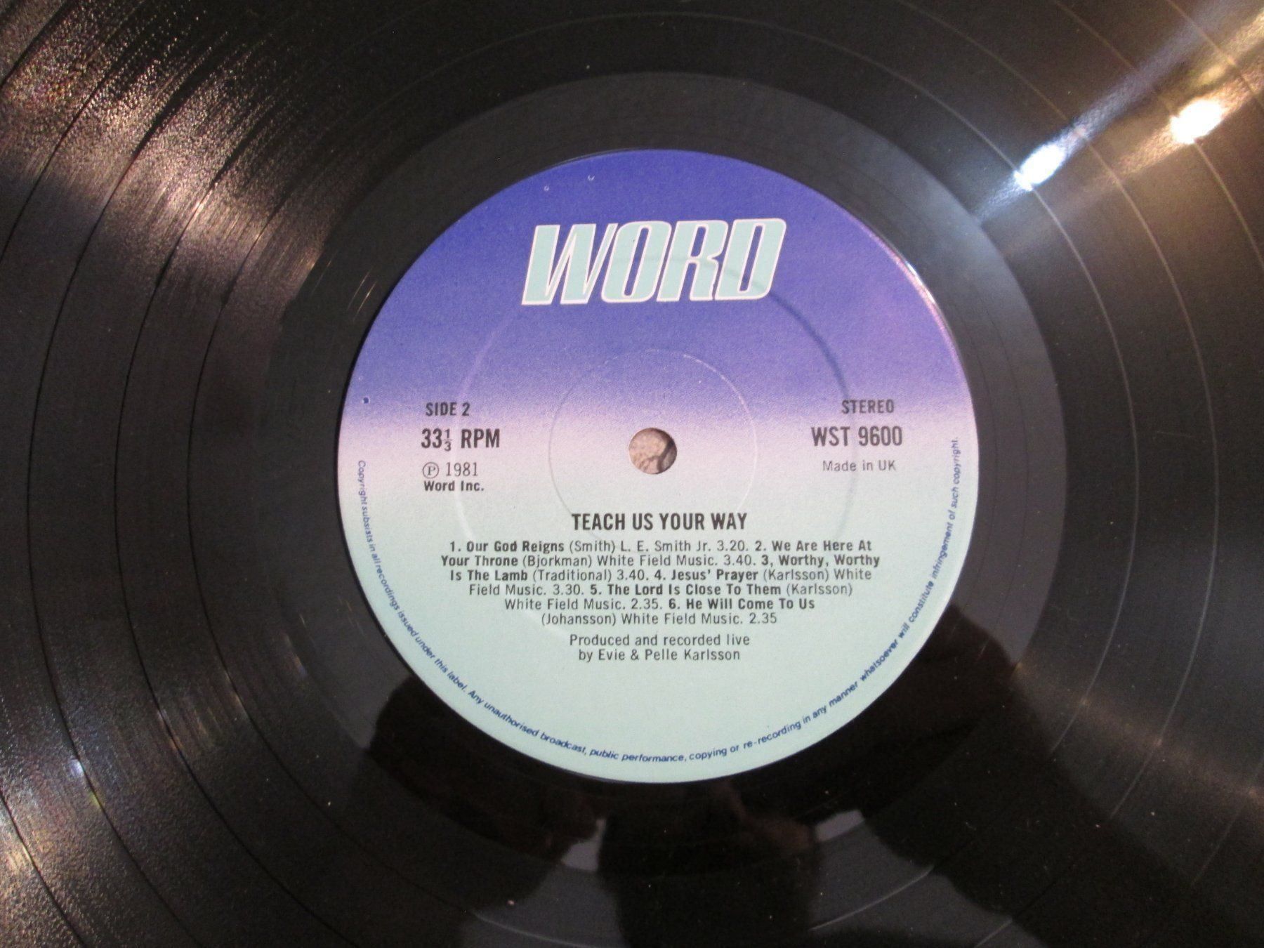 Vinyles: Vinyle "Teach Us Your Way" - WORD - 1981 – D'occasion à la Chaux-de-Fonds par Lampe 2