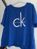 CropTop T-Shirt Calvin Klein blau Grösse 44