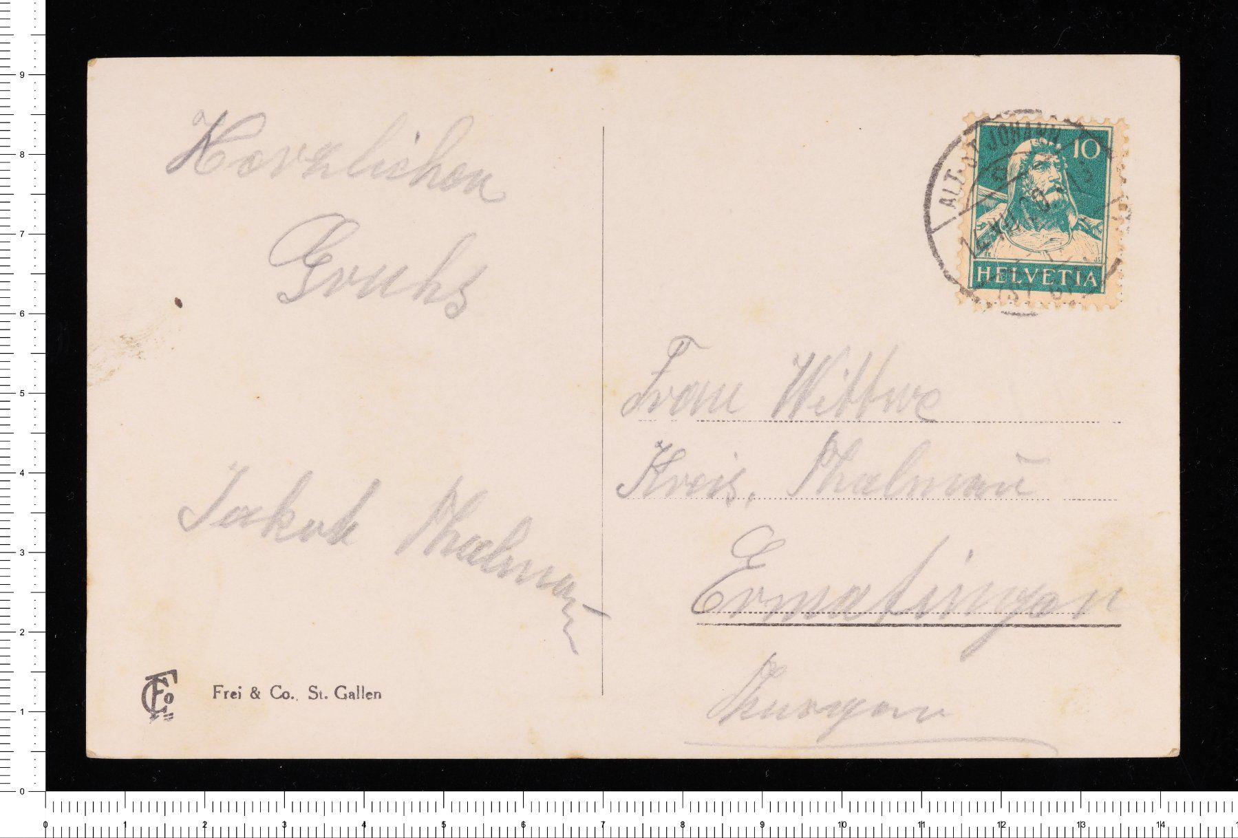 Cartoline postali: Alte Ansichtskarte Starkenbach Wildhauser Schafberg – Usato da Riehen venduto da Tignanello1 1