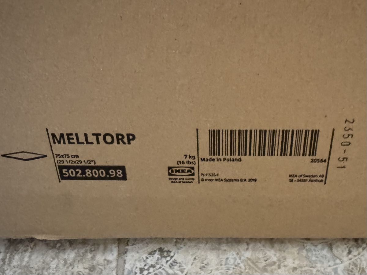 Tavoli: MELLTORP table white 75x75 cm new condition – Nuovo e nell'imballaggio originale da Birmensdorf ZH venduto da vic_mv7m 1