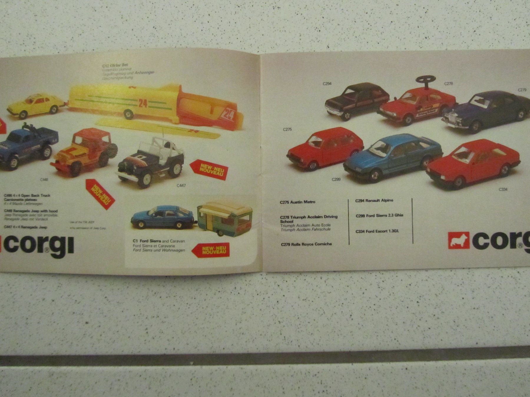 Corgi Toys Modellini d'auto: Corgi Toys, Prospekt von 1983 – Usato da Weiningen ZH venduto da dietsch57 2