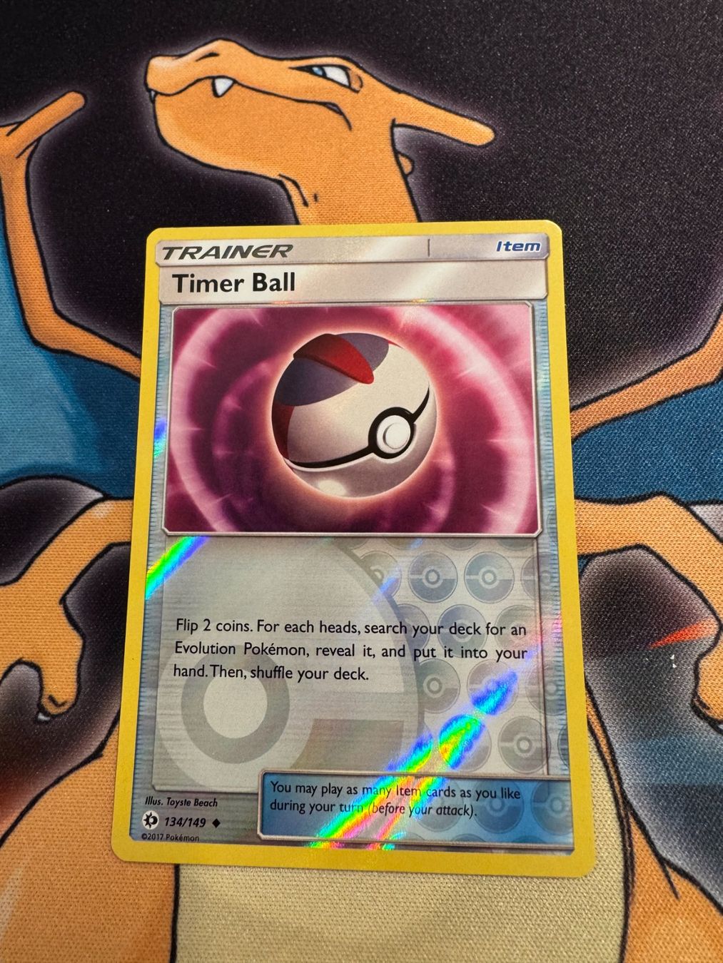 Pokémon Sammelbilder & Trading cards: Timer Ball (SUM 134) - Reverse Holo - Sun & Moon – Neu (gemäss Beschreibung) aus Bülach von Pfrenzel