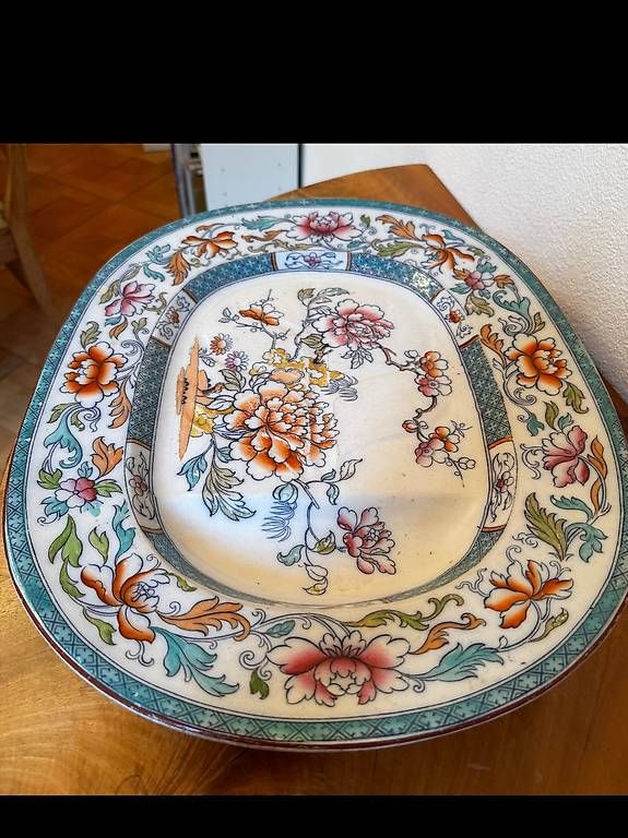 Servierplatten: Antike Victorianische Fleischplatte – Gebraucht aus Zürich von antoineb02 1