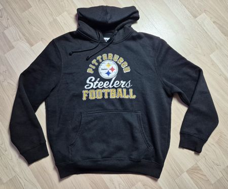 Rare Majestic Pittsburgh Steelers Buzo Hoodie Grösse L