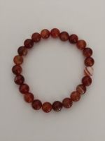 Karneol Armband (Perlen), Echtstein FEUER