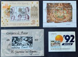 8-13-1 Blocs et timbres d'Espagne. Divers  thèmes. 