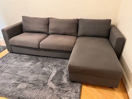 Canapé-lit IKEA VIMLE avec méridienne-coffre