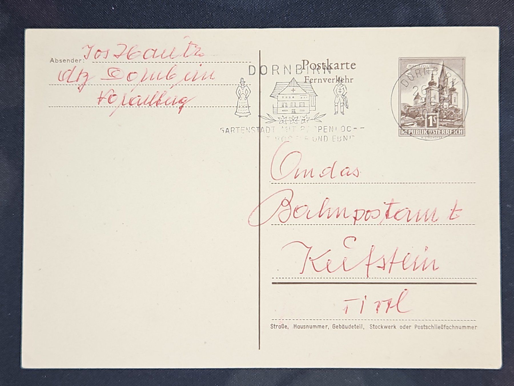 Tutti i francobolli: CL25 Carte Postale + Timbre Autriche 1962 – Usato da Cousset venduto da Patrick_Collections