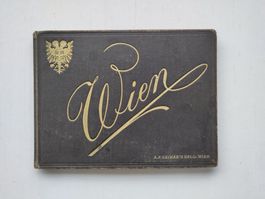 Antikes Album mit 12 Fotos aus WIEN um 1880 - A.F. Czihak
