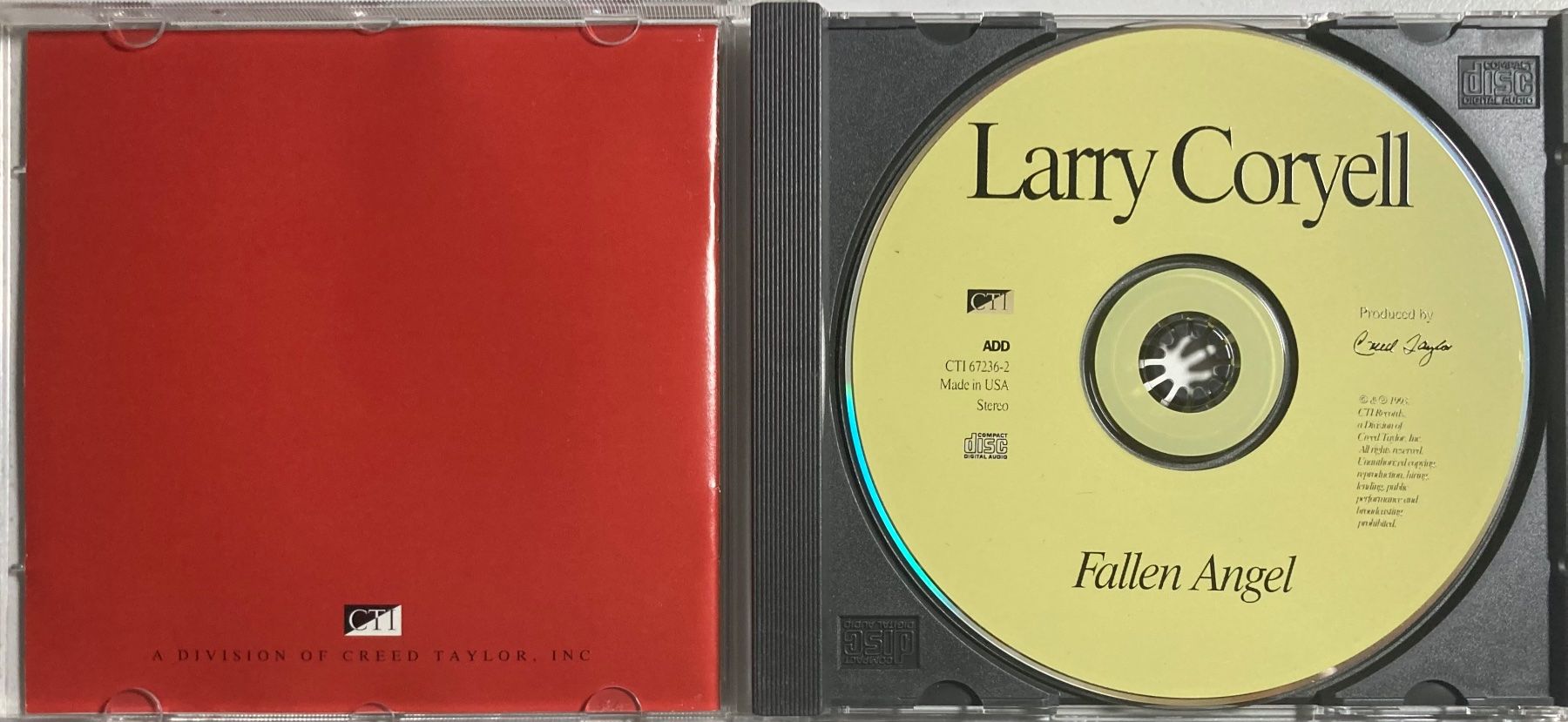 CD: LARRY CORYELL - FALLEN ANGEL – Usato da Poliez-Pittet venduto da Newtown-Records 2