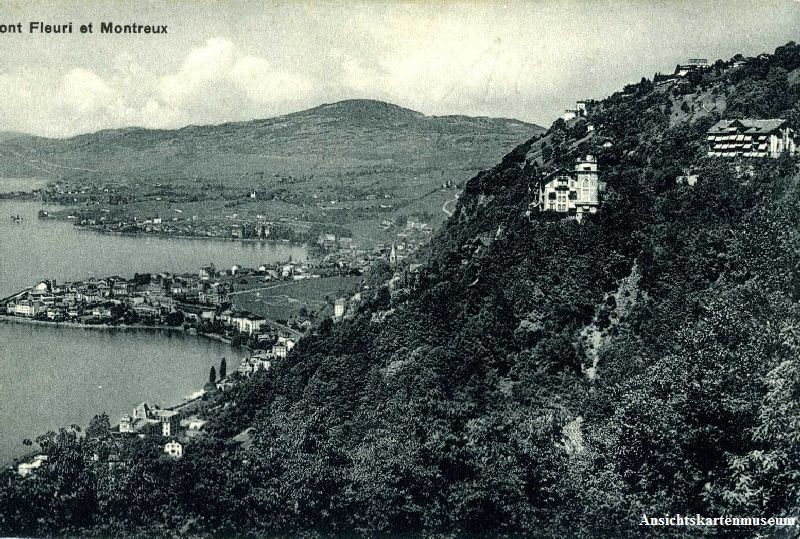 Cartoline postali: Montreux - Mont Fleuri + c1910 – Usato da Emmenbrücke venduto da teestube