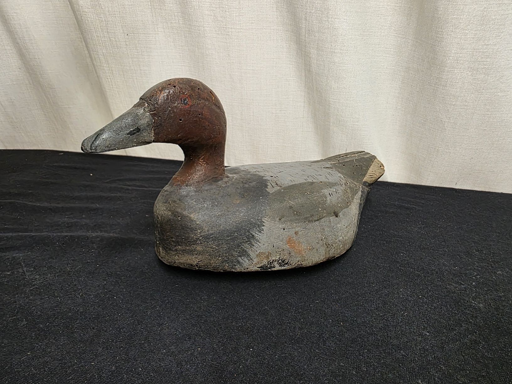 Statuette: Holzente Dekoartikel ca. 29 cm lang  – Usato da Wolfertswil venduto da Antiko 3