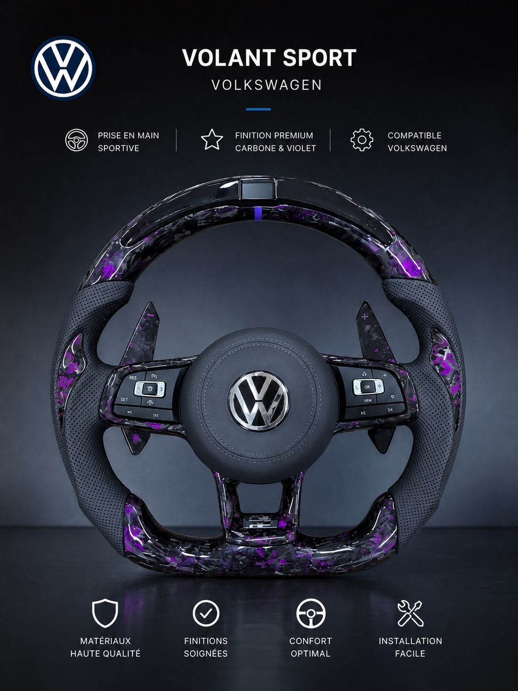 Tutti pezzi di ricambio auto: Volant custom toute sortes de marques – Nuovo e nell'imballaggio originale da Sion venduto da tom_vwm5 1