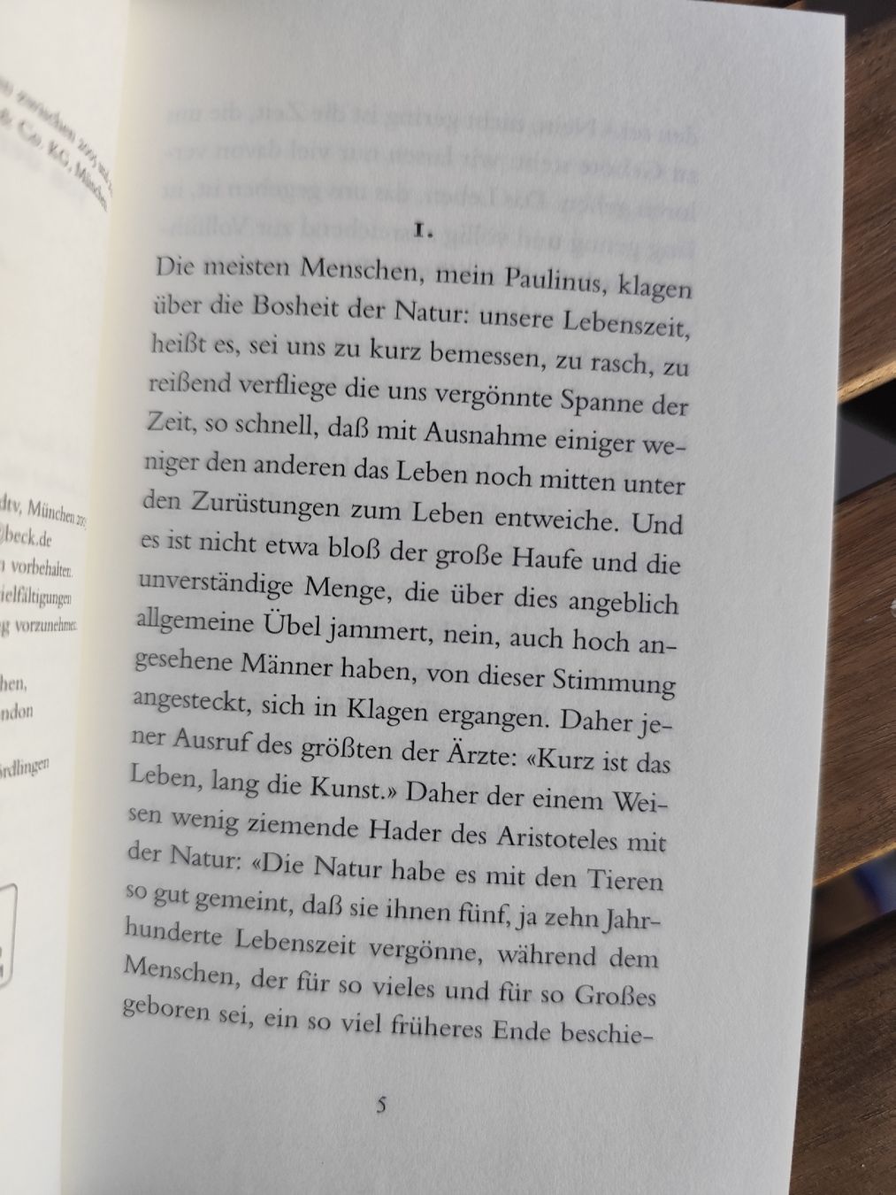 Libri: Seneca Von der Kürze des Lebens  – Usato da Mägenwil venduto da VintageGirly 7