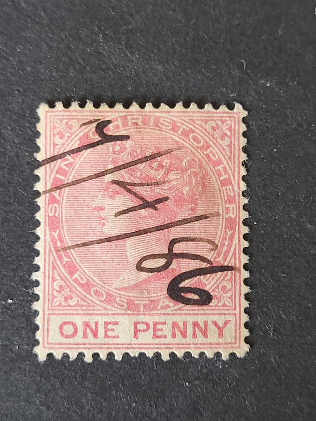 Tutti i francobolli: 1886, Saint Christopher – Usato da stäfa venduto da brandy66