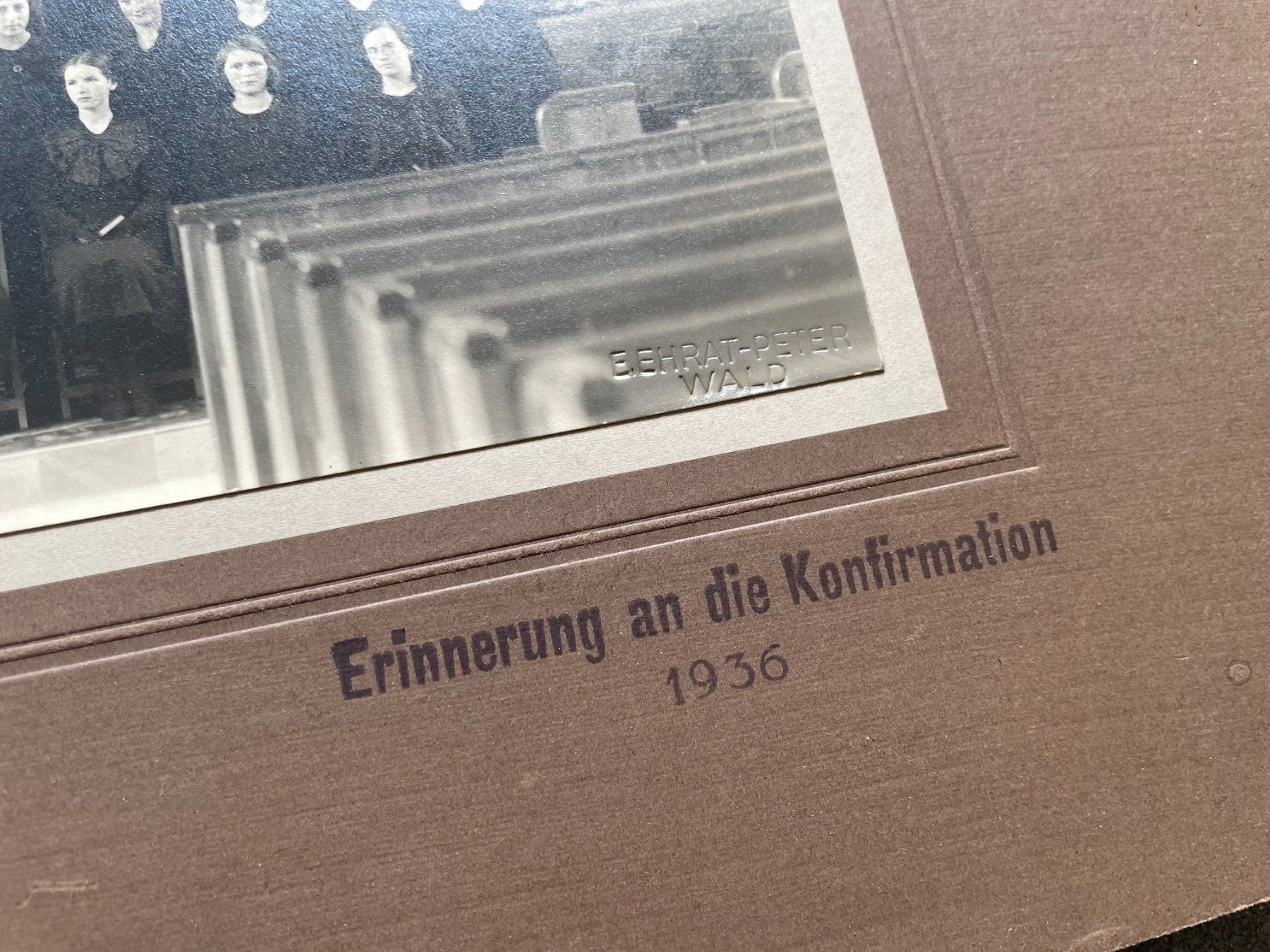 Poster & Bilder: Historisches Konfirmationsfoto 1936 – Gebraucht aus Zofingen von angito 3