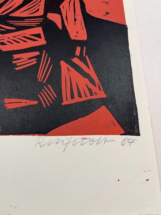 Xilografie: Robert Rehfeldt 1964 HOLZ ODER LINOLSCHNIT Format 27.5 x 40 – Usato da Gersau venduto da grafik-kunst 4