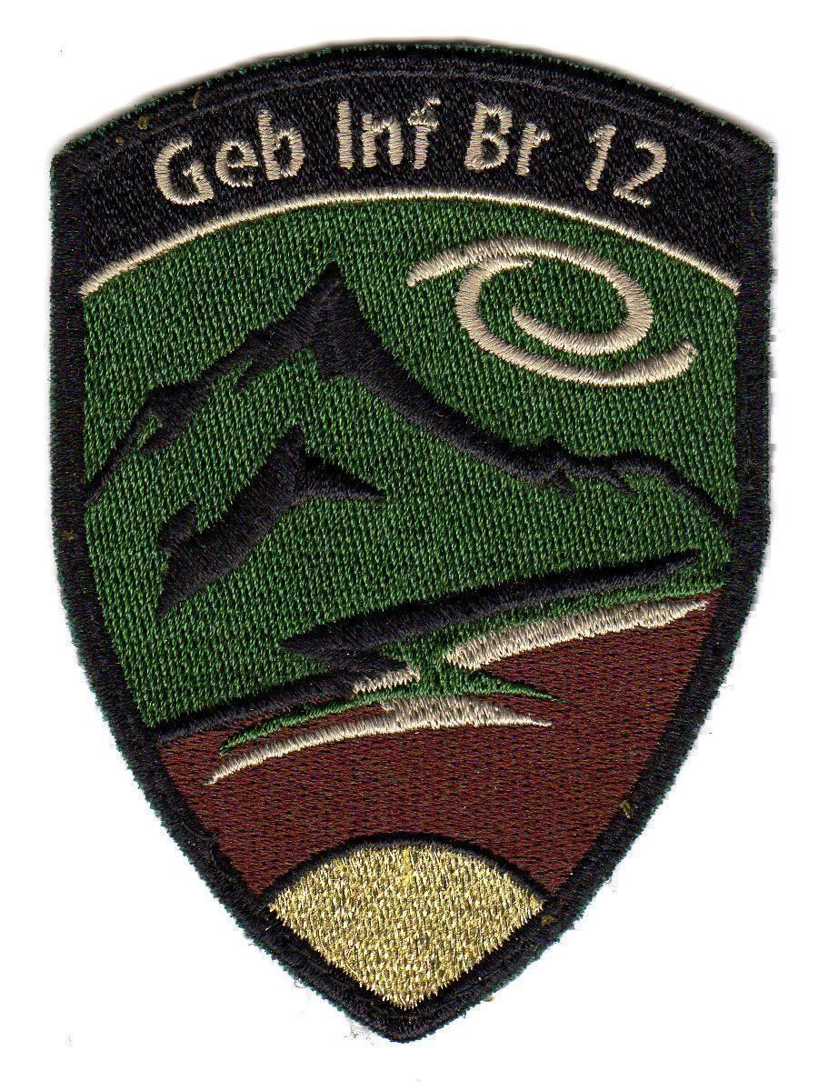 Placchette & Badge: Badge Geb Inf Br 12 gold – Usato da Erlinsbach venduto da S700