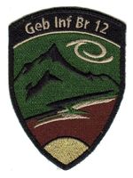 Badge Geb Inf Br 12 gold