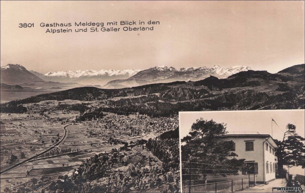 Cartoline postali: Meldegg SG // Gasthaus 1915 Alpstein – Usato da Basel venduto da intermezzo12