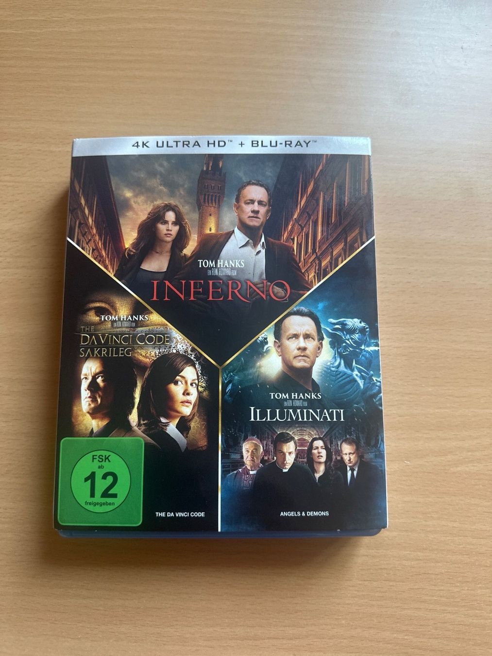 Tutti i DVDs: Illuminati+Inferno+The Da Vinci Code (3 4K UHD + 3 Blu-ray) – Usato da Allschwil venduto da Tomcat9