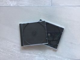 CD Hülle 2-er Set schwarz normale Dicke