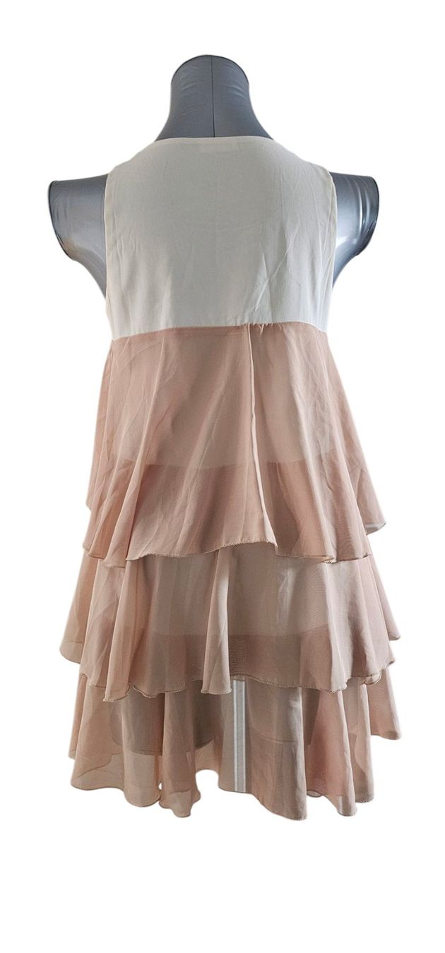 Vestiti: Kleid Vintage Gr. S Beige/Weiss – Nuovo (secondo la descrizione) da Langenthal venduto da SecondChanceShop 1