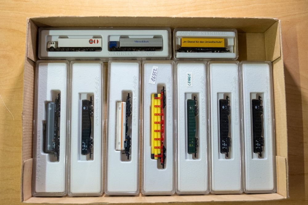 Lot De 8 Wagons Märklin HO – Occasion Pour Train Miniature