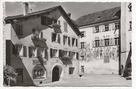 1939 Maienfeld Burgerhof Partie Teil Ansicht alte Karte +++