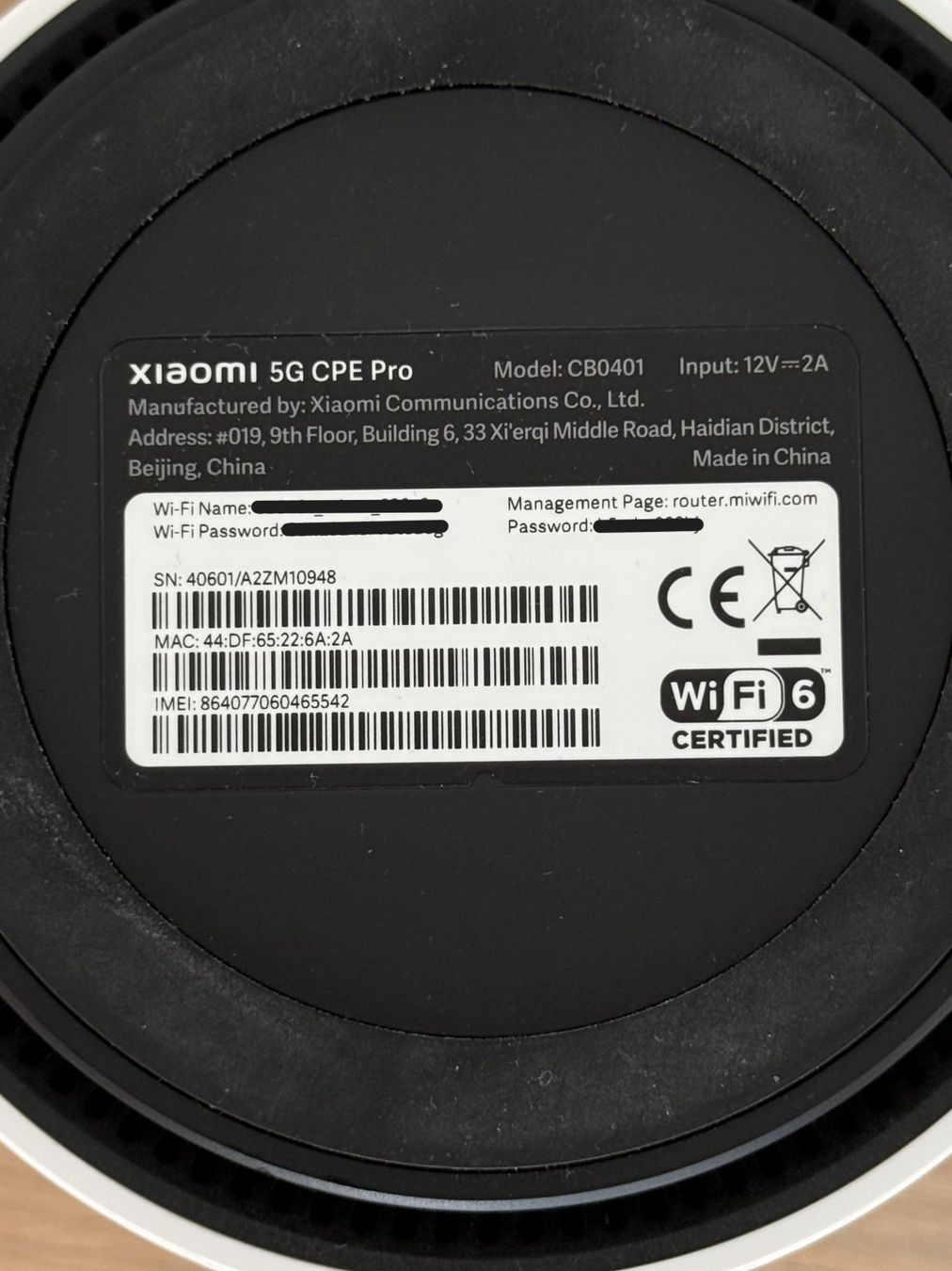 Xiaomi Modem & Router: Xiaomi 5G CPE Pro Router CB0401 mit Netzteil – Usato da Thalwil venduto da onslowdrive 2