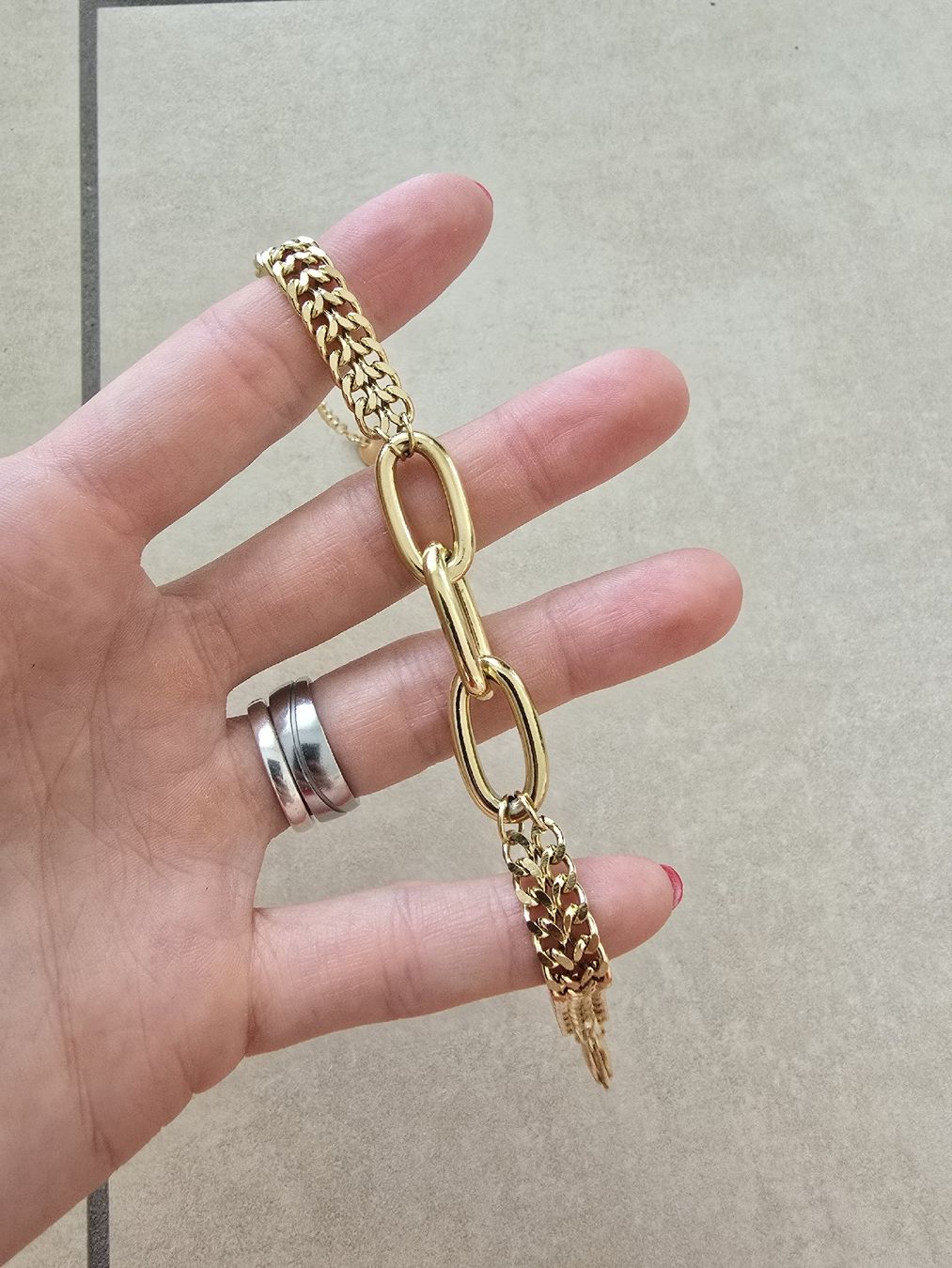 Bracelets: Goldiges Edelstahl Armband – Neuf avec emballage d'origine à Rickenbach b. Wil par Kth_v8 2