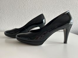 Paul Green Lack Pumps Schwarz, Gr. 6 (39) – Elegante Schuhe!