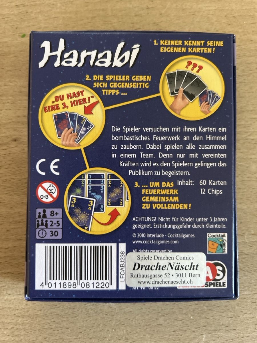 Giochi: Hanabi – Usato da Bern venduto da kuhnsi 1