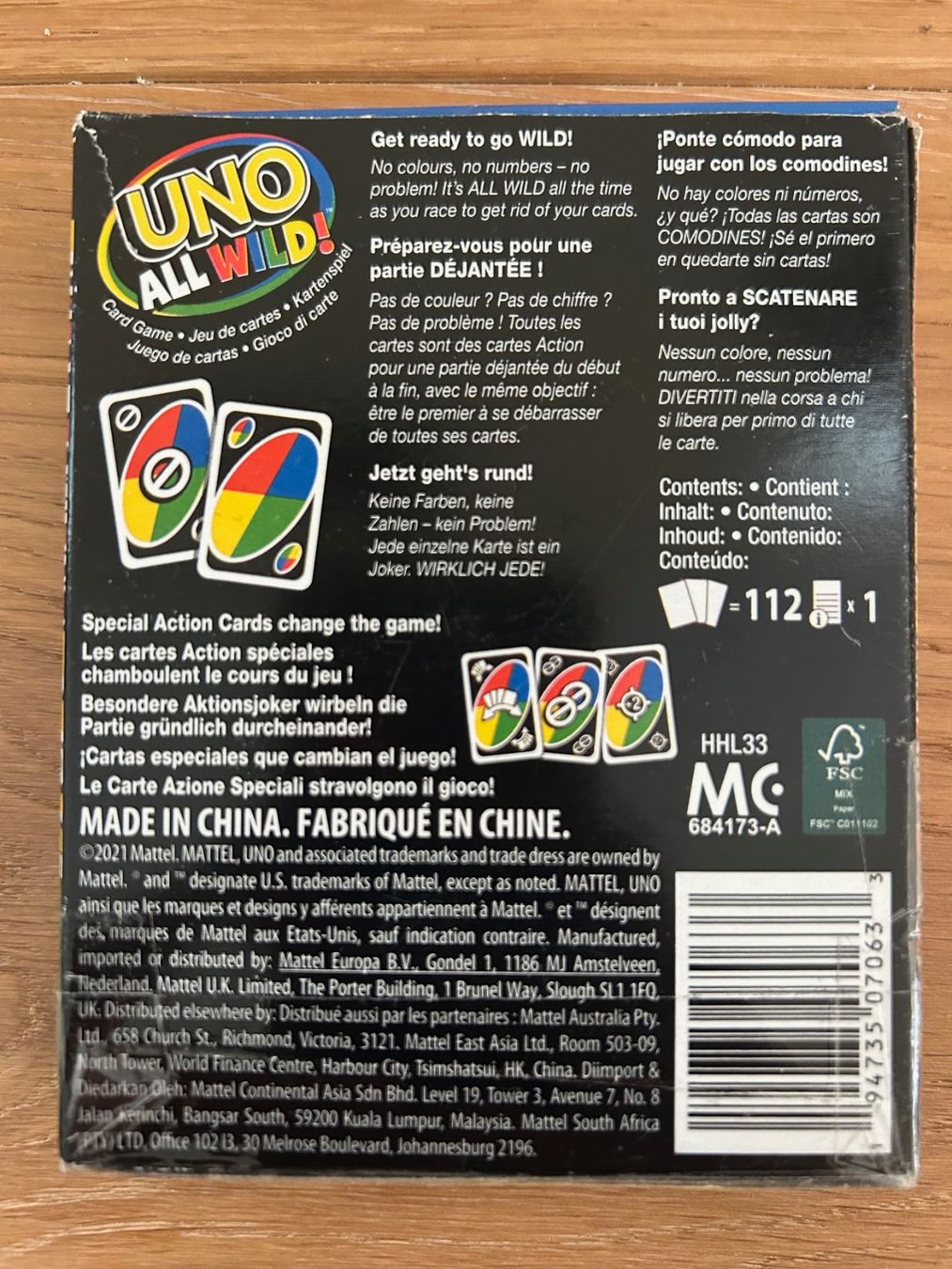 Mattel Spiele: Spiel "UNO all wild!" MATTEL – Neu (gemäss Beschreibung) aus Grub AR von DukeStatham 1