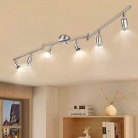 LED Deckenstrahler 6-flammig mit 6x 5W GU10 Spotlampen