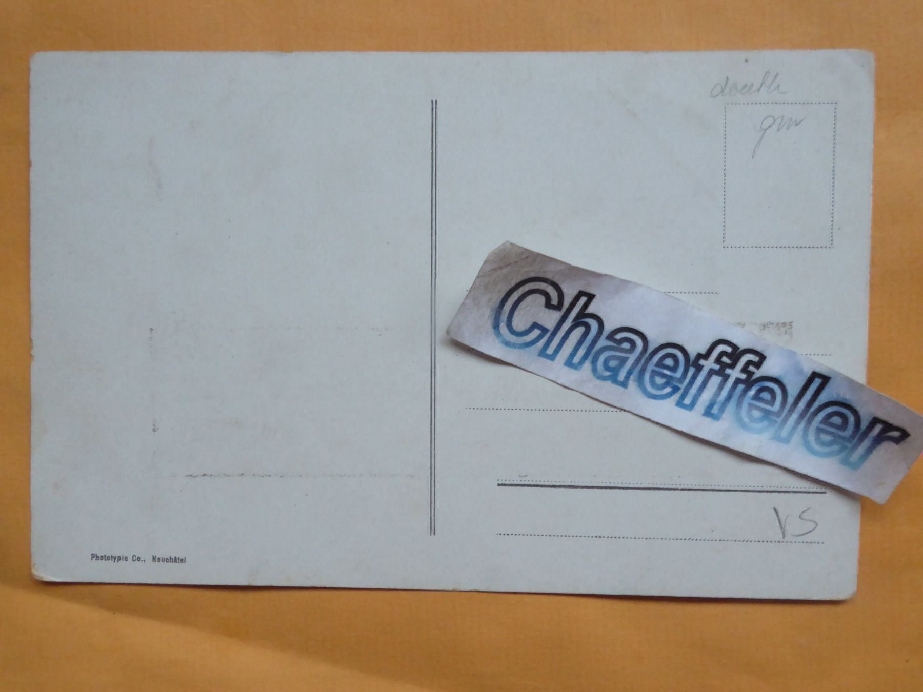 Cartoline postali: Zermatt – Usato da Zürich venduto da Chaeffeler 1