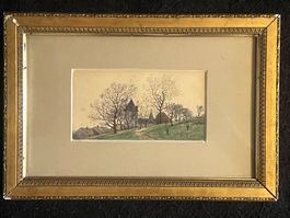 Originalwerk - Louis Mennet ( CH 1829 - 1875 ) - Guache