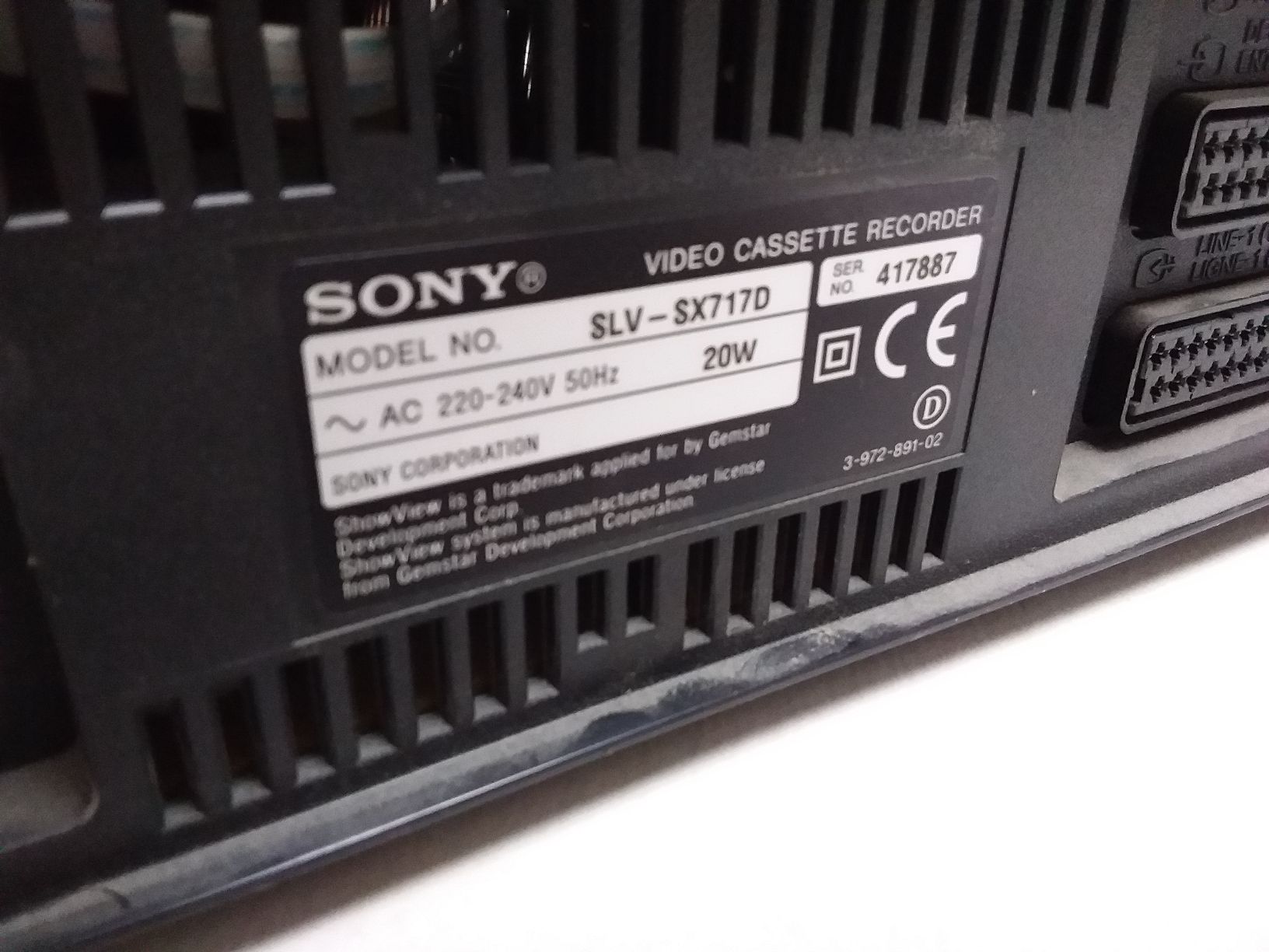 Sony Registratori: Videorecorder SONY SLV-SX717  – Usato da Ligornetto venduto da Gurzo 4