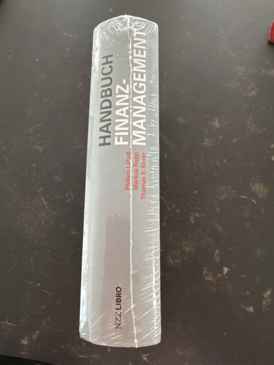 Bücher: Handbuch Finanzmanagement NEU – Neu und originalverpackt aus Baar von moritz1960 2