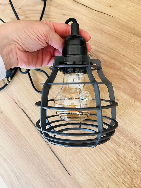 Lampade: 2x Dekolampe schwarz, Metall – Usato da Bern venduto da DieMelone 1