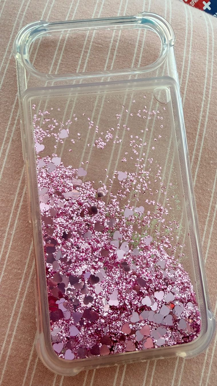 Cover & Protezioni schermo: iPhone Air silicone case liquid pink glitter – Nuovo (secondo la descrizione) da Frauenfeld venduto da Vanityroom