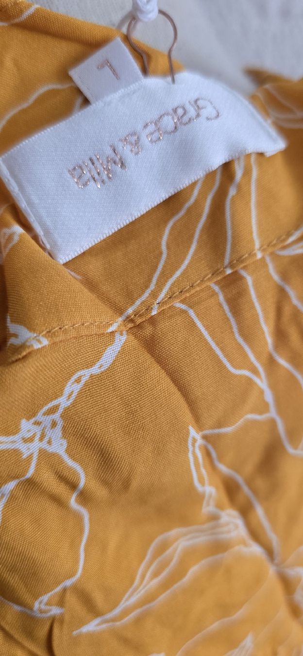 Robes: Robe jaune imprimée Grace & Milla taille L  – Neuf (Voir description) à Martigny par pivert03 4