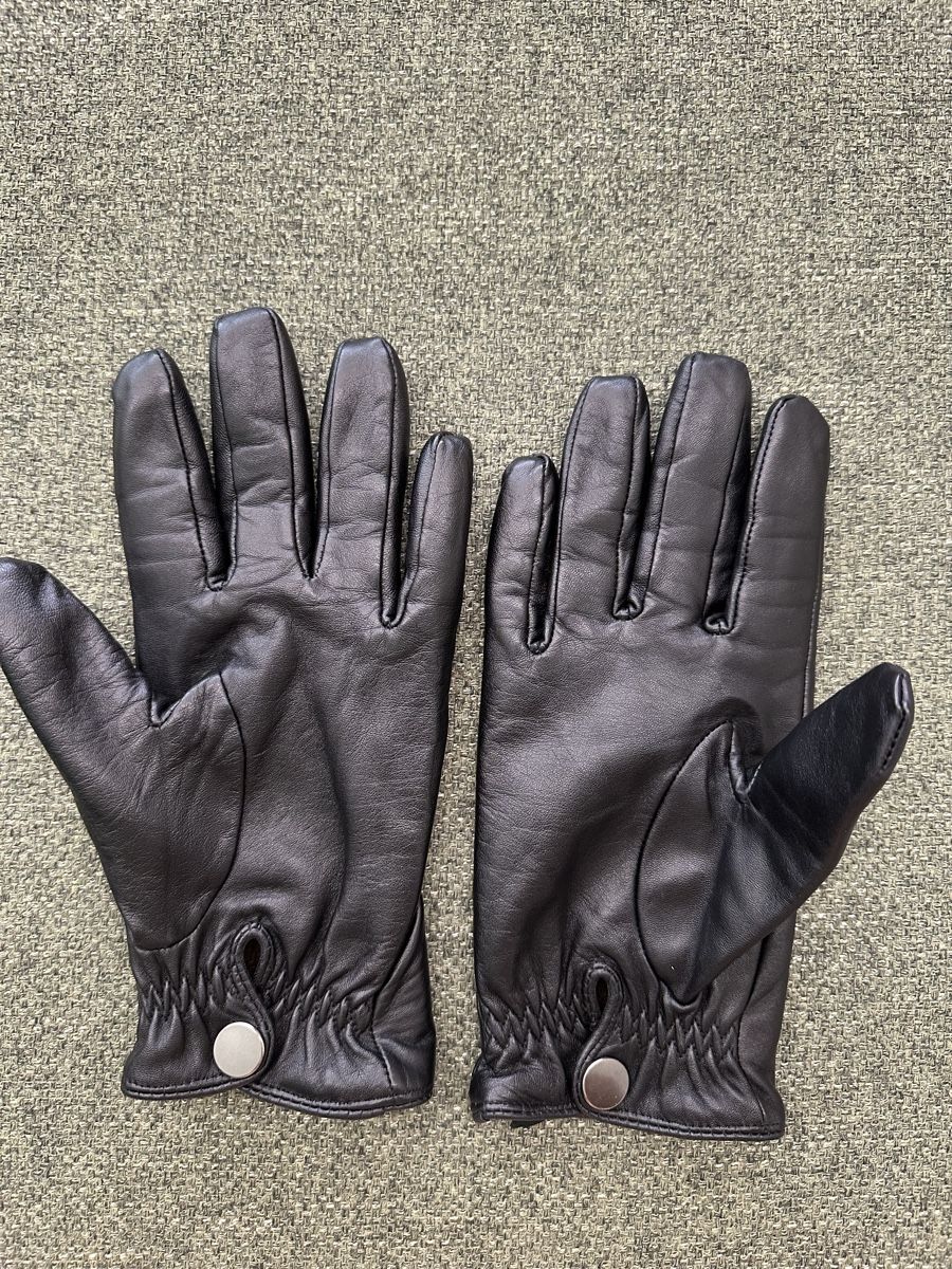 Sonstige Accessoires für Herren: Schwarze Lederhandschuhe  – Gebraucht aus Steinhausen von casaplia