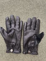 Schwarze Lederhandschuhe 