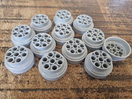 lego 60208 lot de 12 pièces Light Bluish Gray Wheel 31mm D.