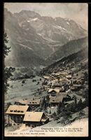 AK Champéry, Vue sur la Dent du Midi