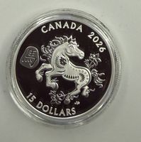 (495) Canada, year of the horse,  2026, Zertifikat, Etui