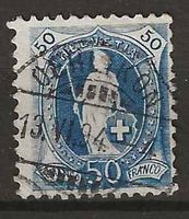CH070c - Helvetia debout 70c  obl. Oerlikon 13.6.1894