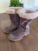 Leichtende Winterstiefel gefüttert lila Grösse 28